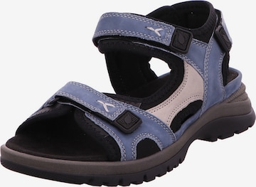 WALDLÄUFER Riemchensandale 'Sora' in Blau: Vorderseite