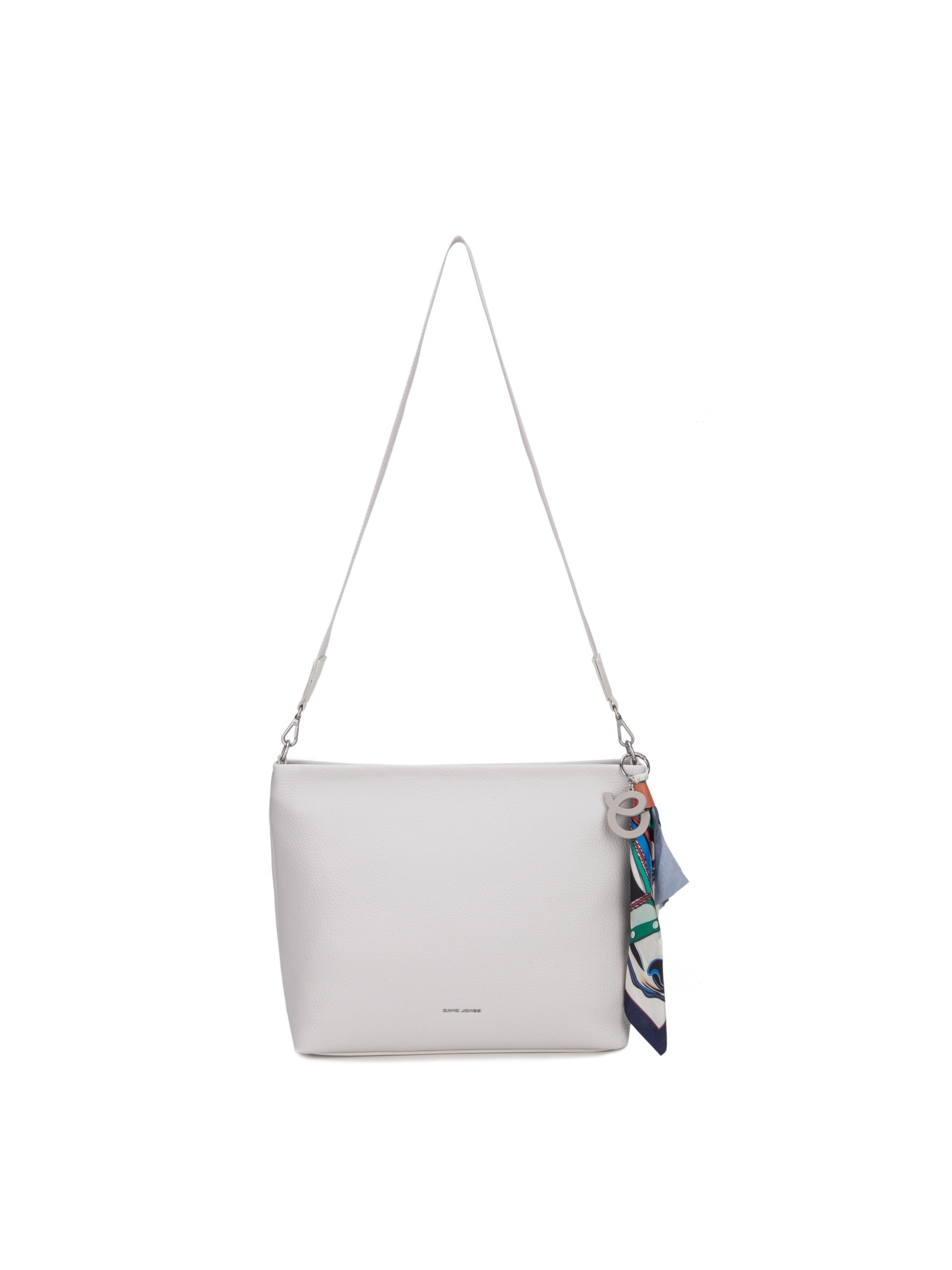 Borsa a spalla 'Borsa Hobo David Jones con Foulard Multicolore e Charm' di David Jones in beige