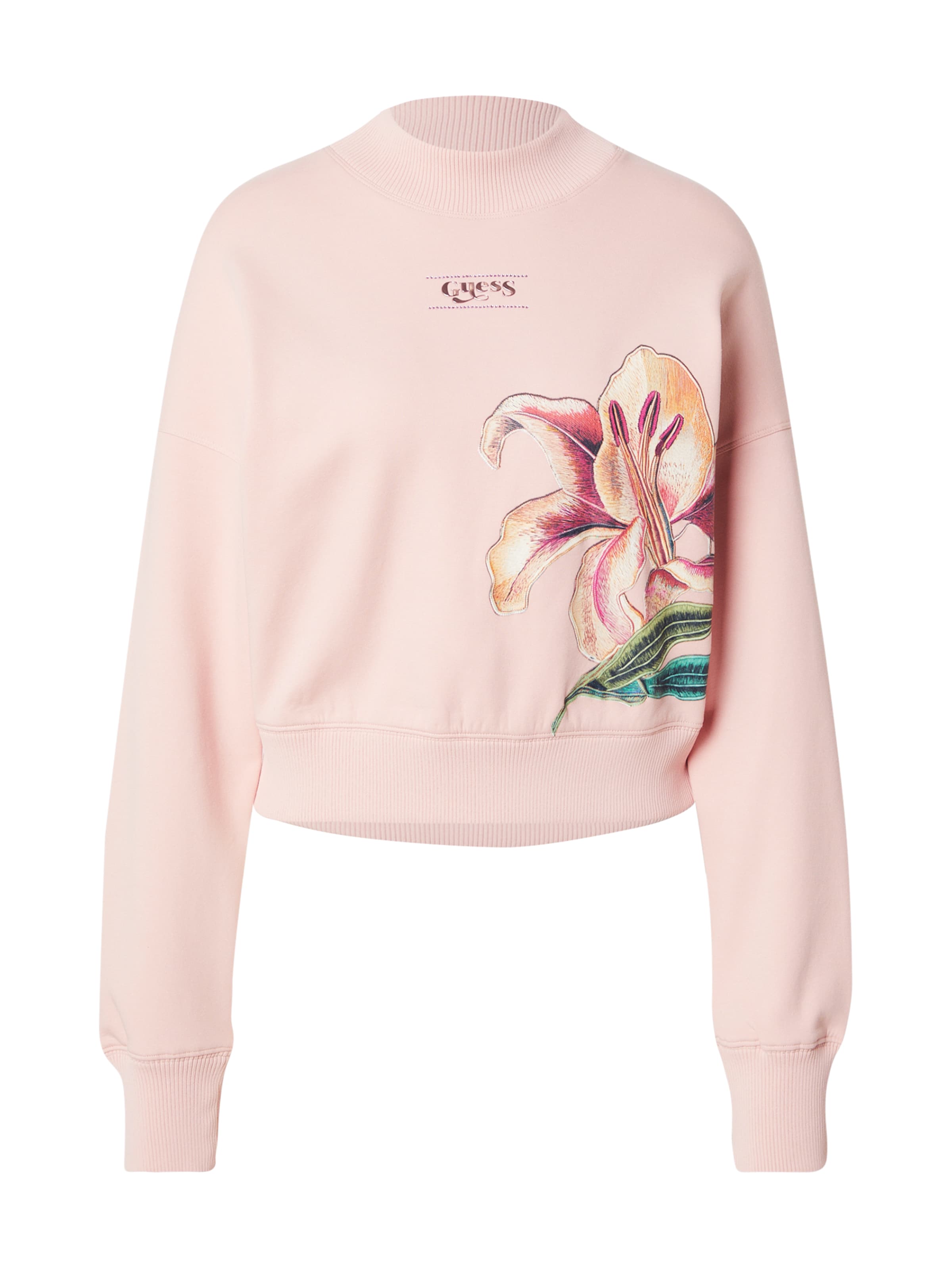 GUESS - Sweatshirt em rosa: frente