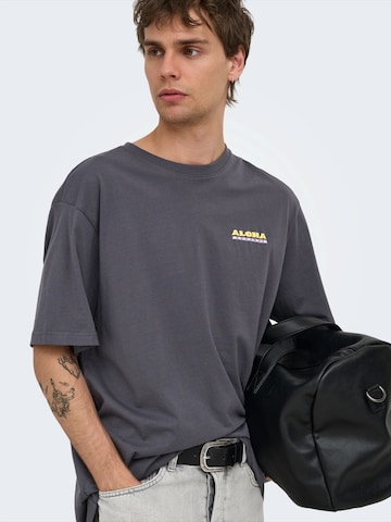 Only & Sons T-Shirt 'ONSKIKI' in Grau