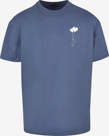 Merchcode Shirt 'Love In The Air' in Blauw: voorkant