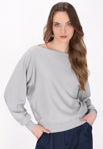 DreiMaster Klassik Свитер 'Classic Look' в Серый: спереди