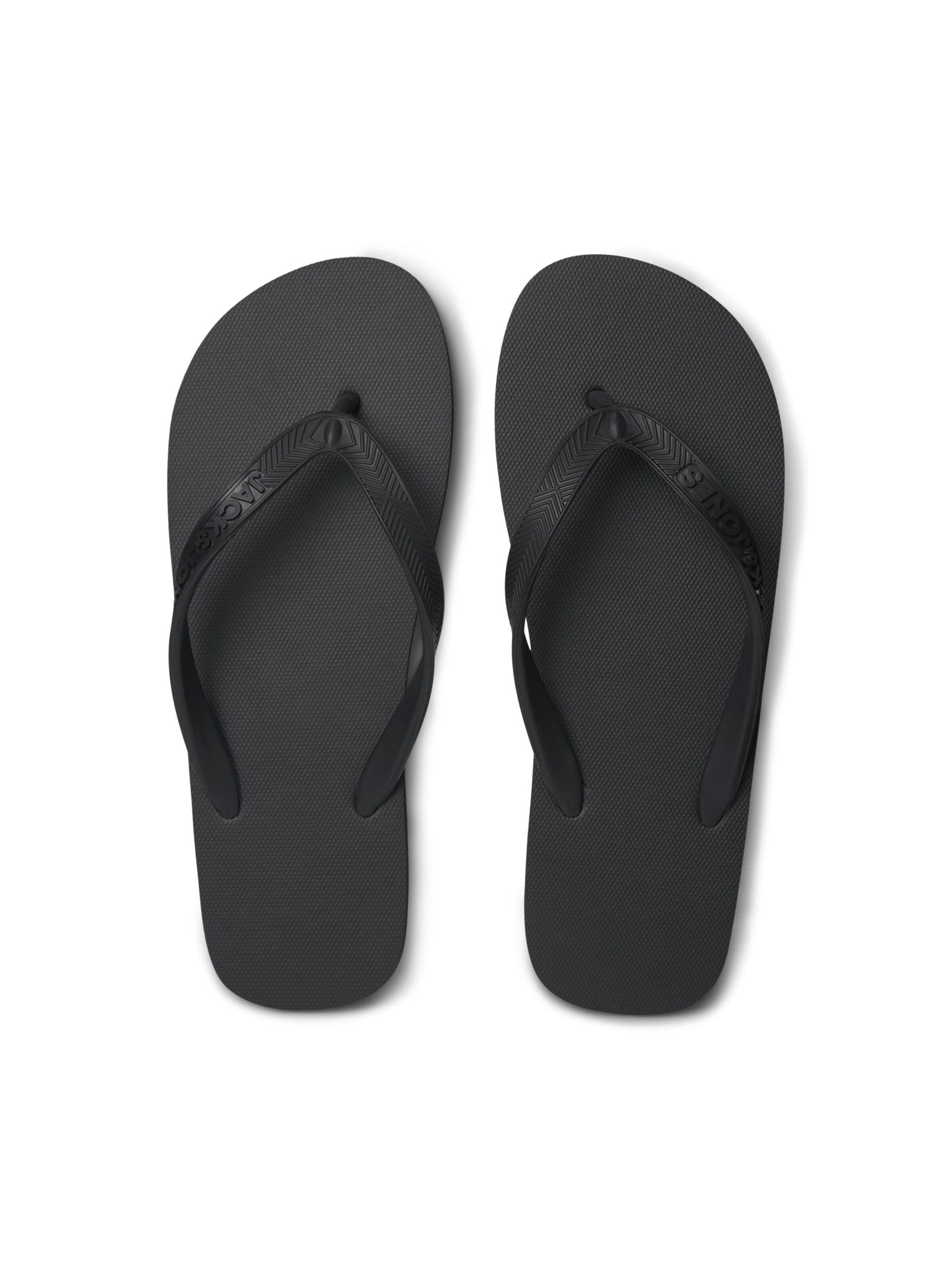 JACK & JONES T-Bar Sandals in Black