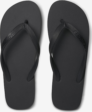 JACK & JONES T-Bar Sandals in Black