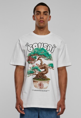 MT Upscale - Camisa 'Bonsai' em branco: frente