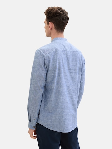 Coupe regular Chemise TOM TAILOR en bleu