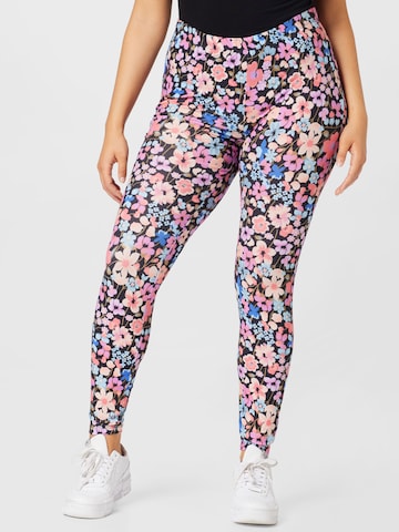 Zizzi - Skinny Leggings 'Jadan' em mistura de cores: frente