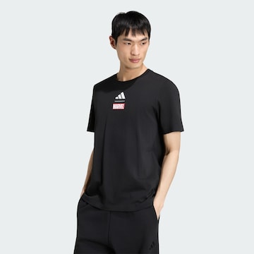ADIDAS SPORTSWEAR Performance shirt 'Adidas x Marve Spider-Man' in Black