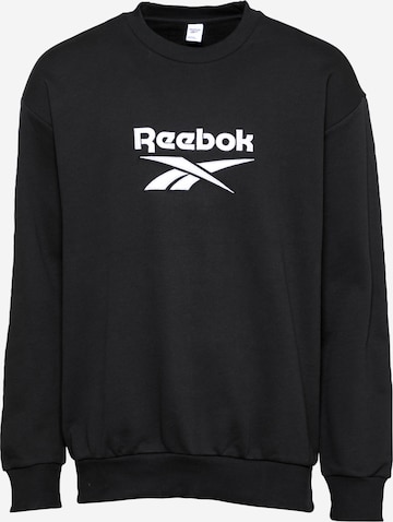 Reebok Sweatshirt in Zwart: voorkant