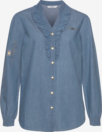 Tom Tailor Polo Team Blouse in Blue: front