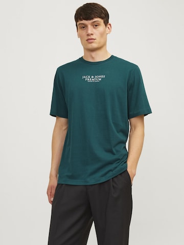 Jack & Jones Premium T-Shirt 'JPRBLUARCHIE' in Blau: Vorderseite