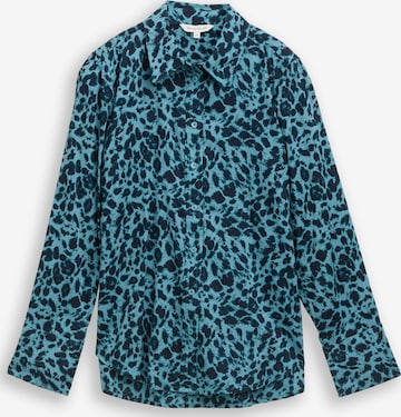 Chemisier TOM TAILOR en bleu : devant