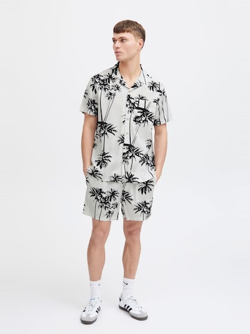 !Solid Comfort fit Button Up Shirt 'Ivalde' in White