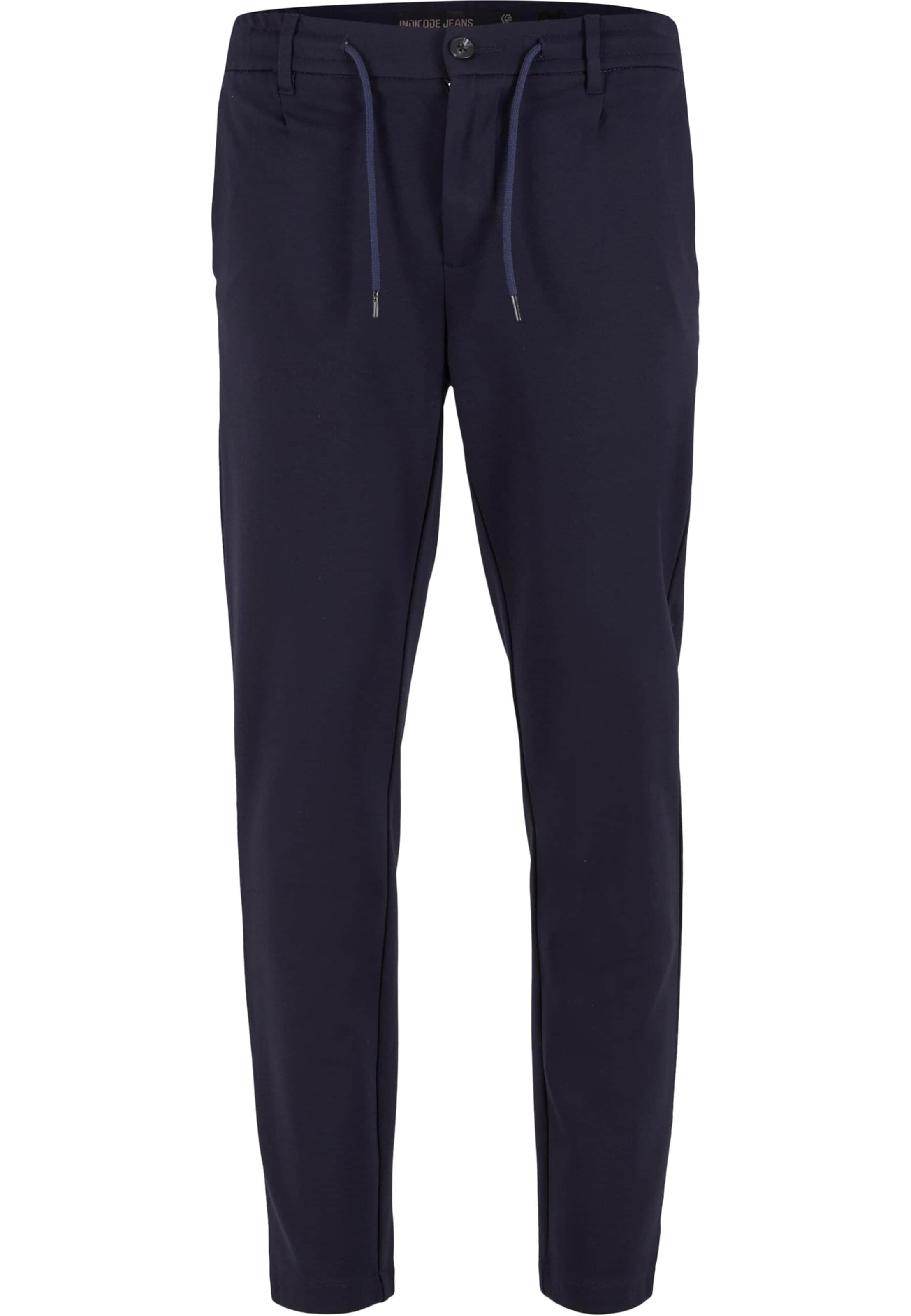 Regular Pantalon à pince 'Zeddi' INDICODE JEANS en bleu : devant