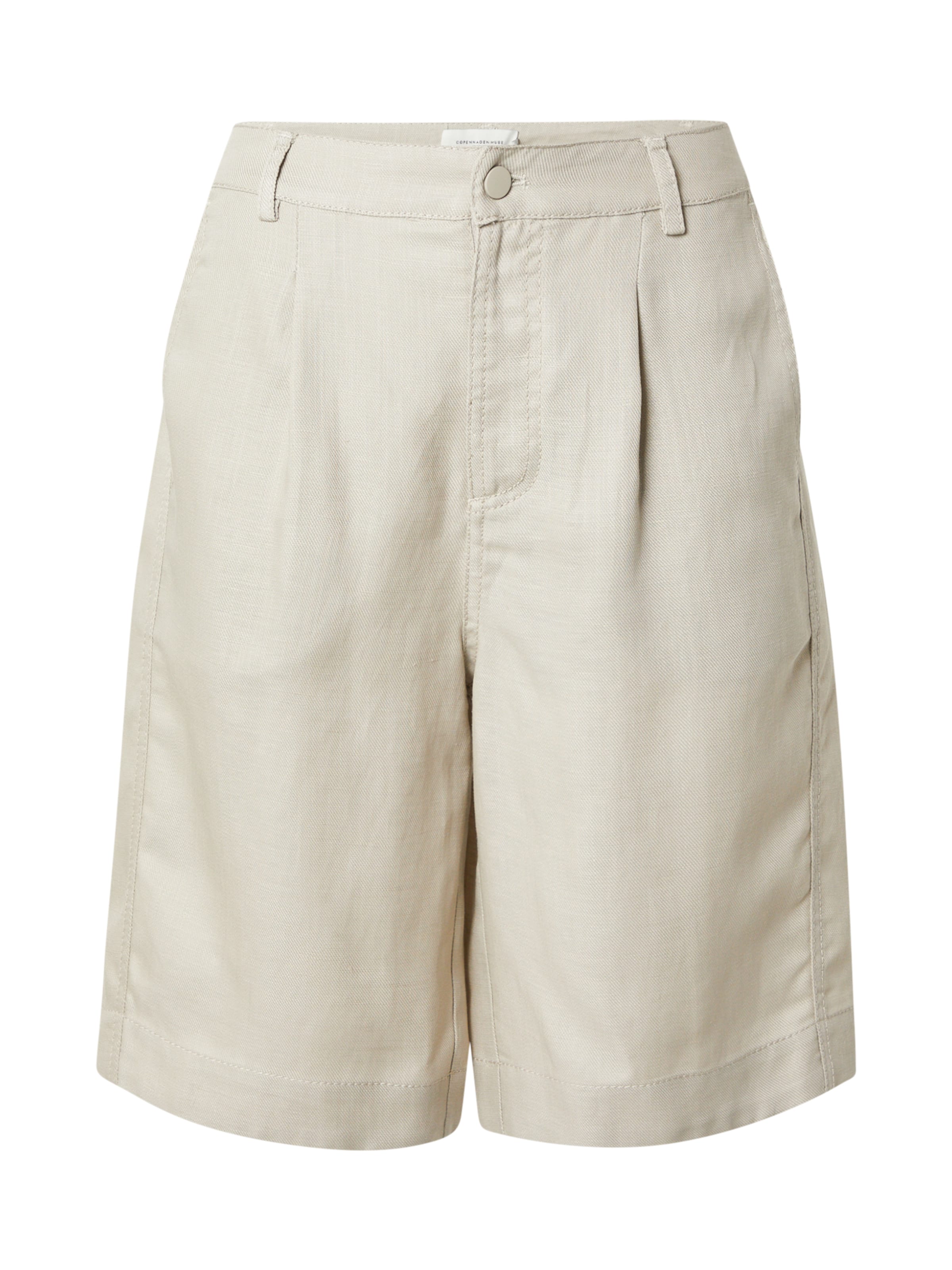 Cph Muse Voľný strih Plisované nohavice 'NATULI' - Sivá: predná strana