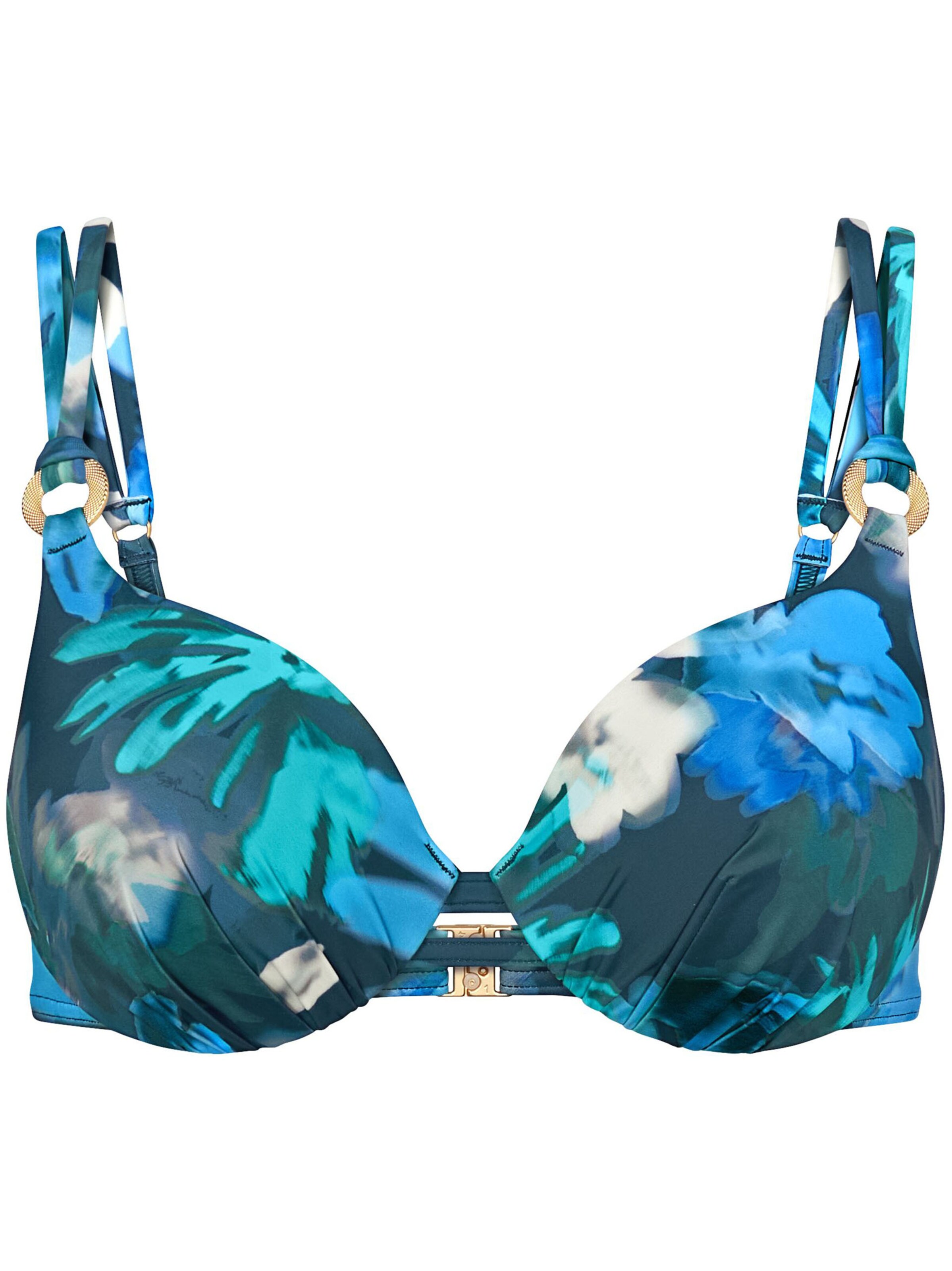 TRIUMPH Bikini Top ' Summer Fleur ' in Turquoise, Item view