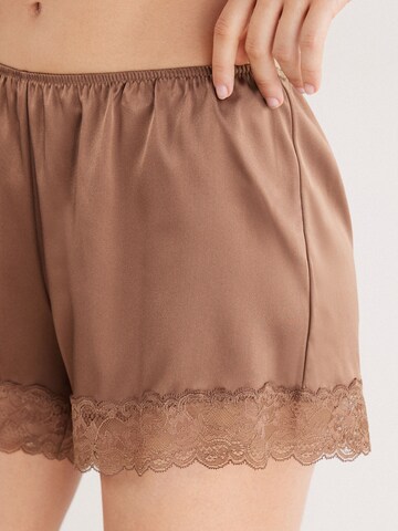 INTIMISSIMI Pyjamahose in Braun