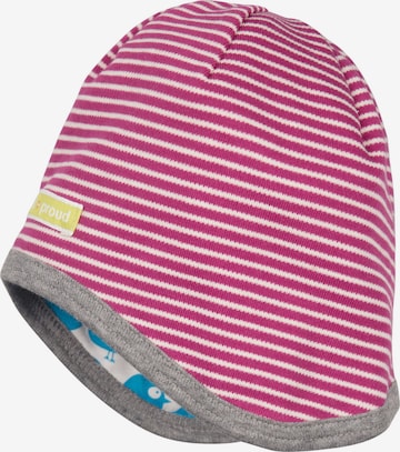 loud + proud Beanie in Pink: front