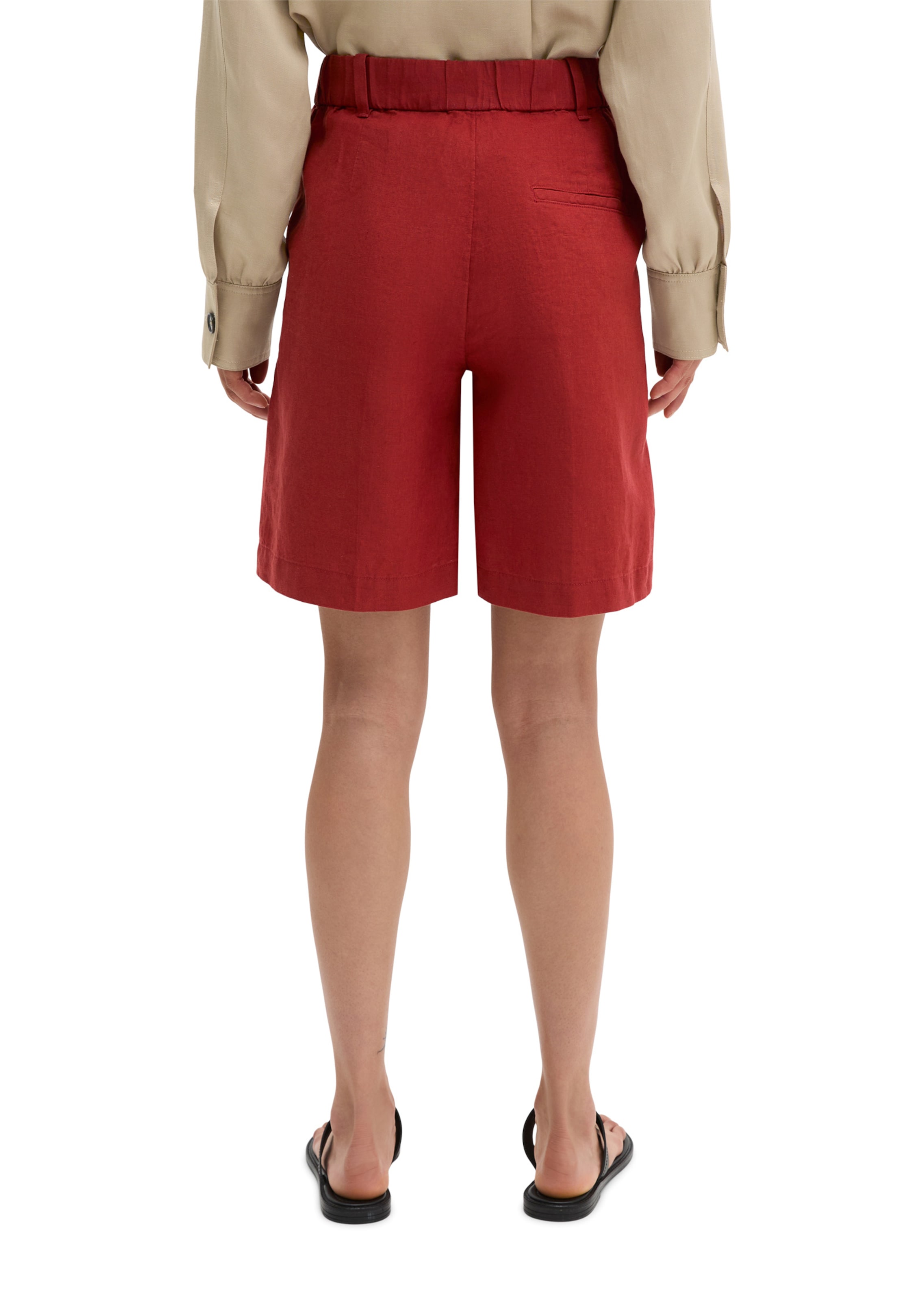 Marc O'Polo Loosefit Broek in Rood
