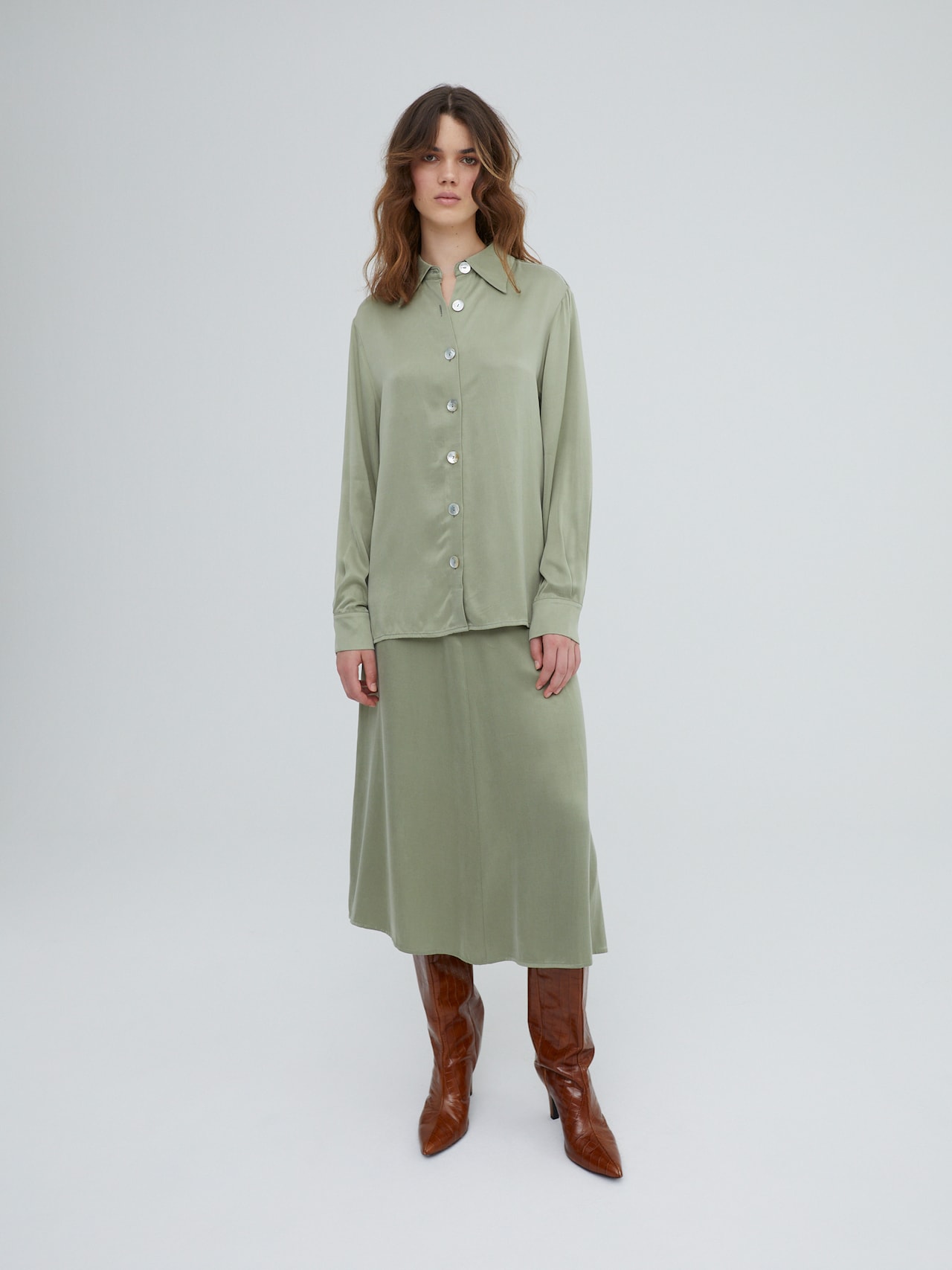 EDITED Blouse 'Ramona' Groen