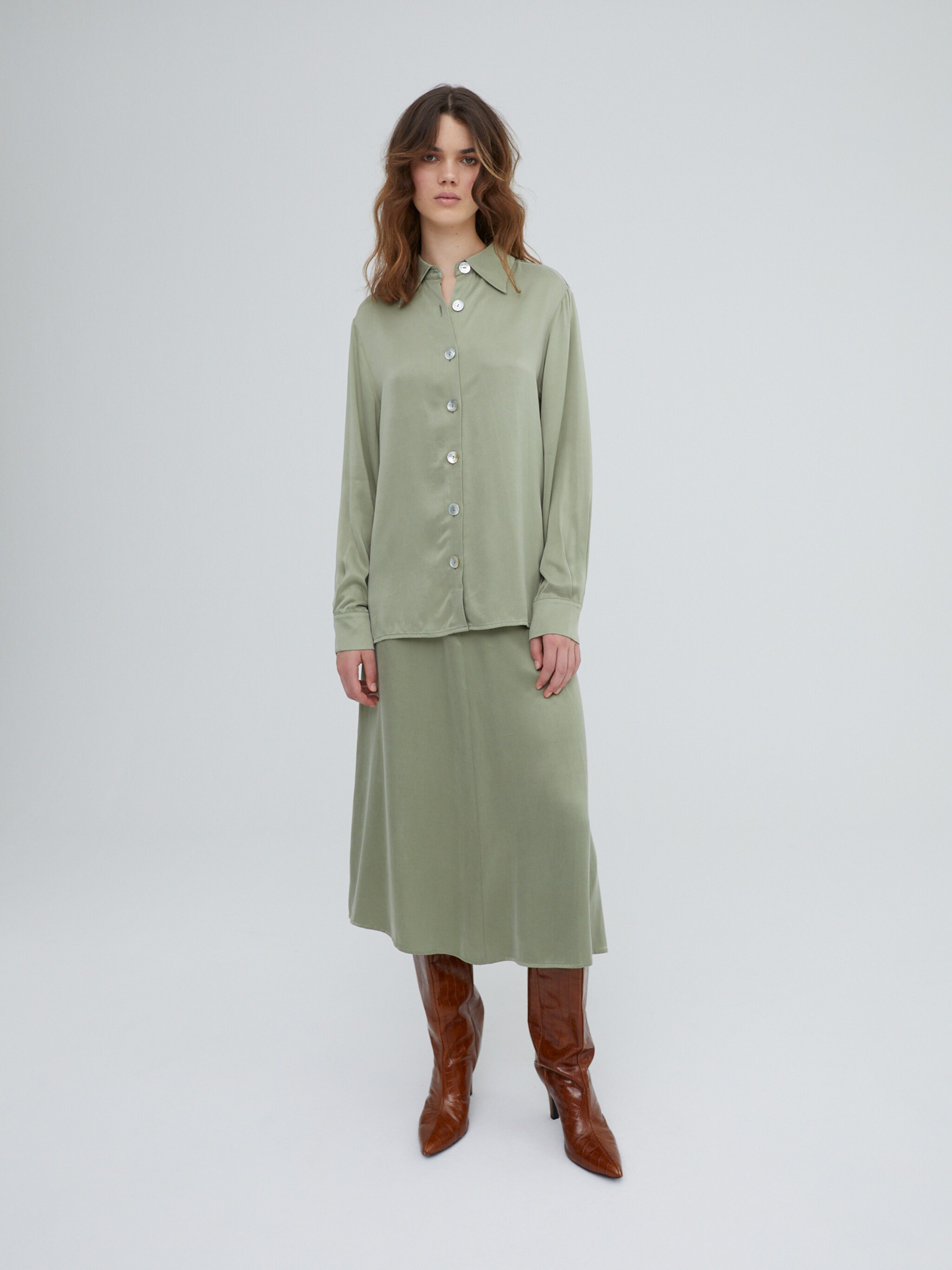 EDITED Produkte Bluse 'Ramona' grün