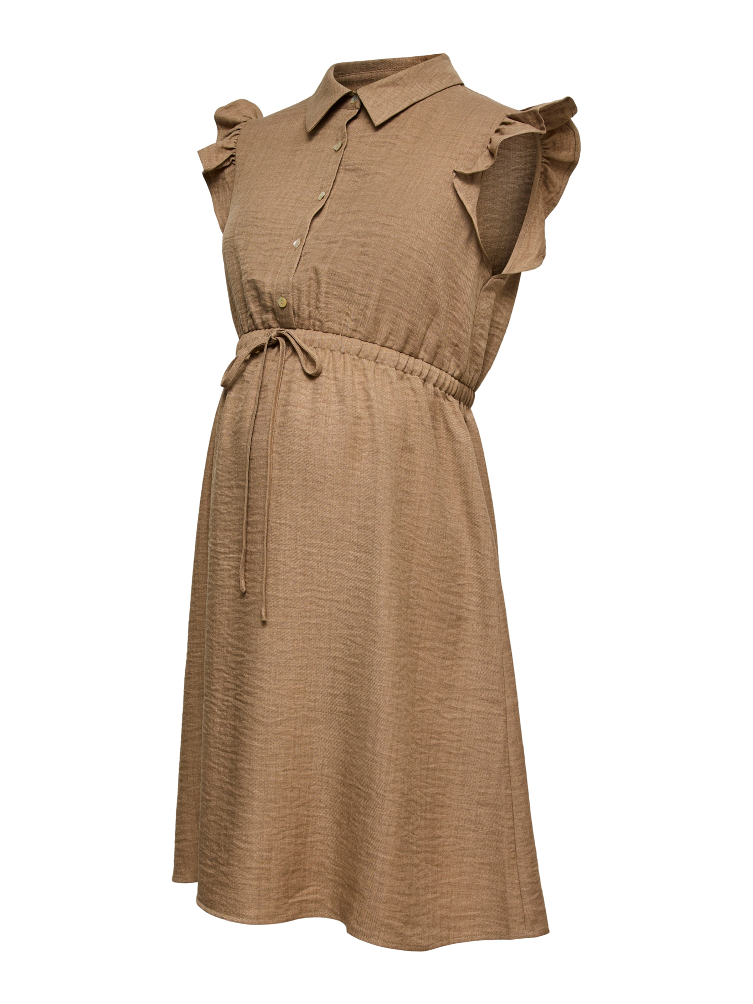 MAMALICIOUS Košulja haljina 'MLFLOW LIA' u tamno bež, Pregled proizvoda