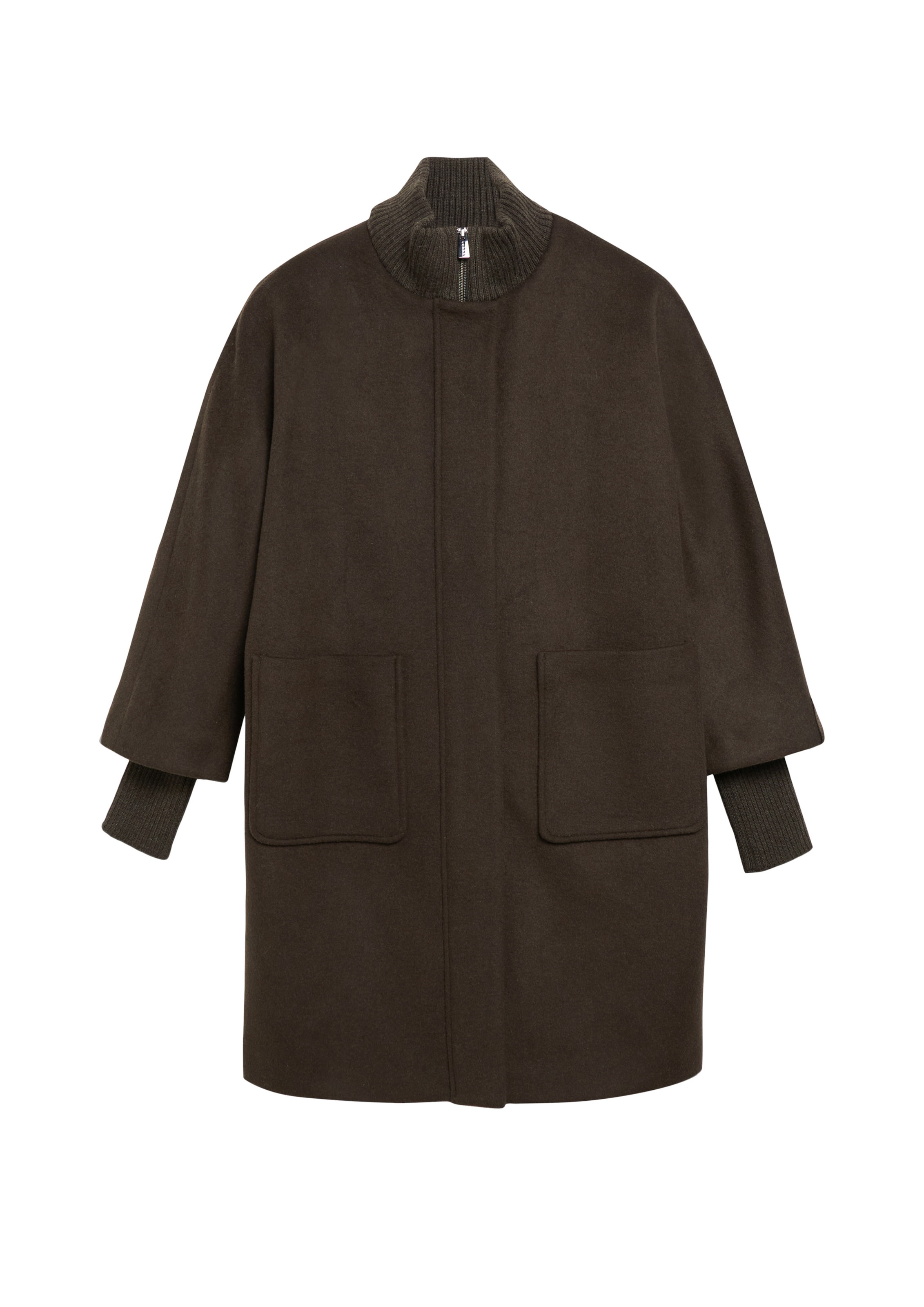 COMMA Manteau mi-saison en XXS en brun foncé, Vue avec produit