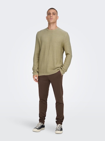 Pullover 'Tuck' di Only & Sons in beige