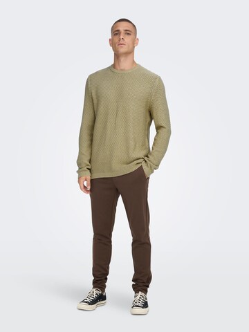 Only & Sons - Pullover 'Tuck' em bege