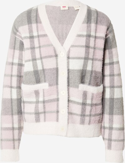 LEVI'S ® Kofta 'Betty Cardigan Pocketed' i grå / rosa / vit, Produktvy