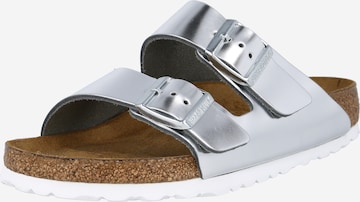 Mule 'Arizona' BIRKENSTOCK en argent : devant