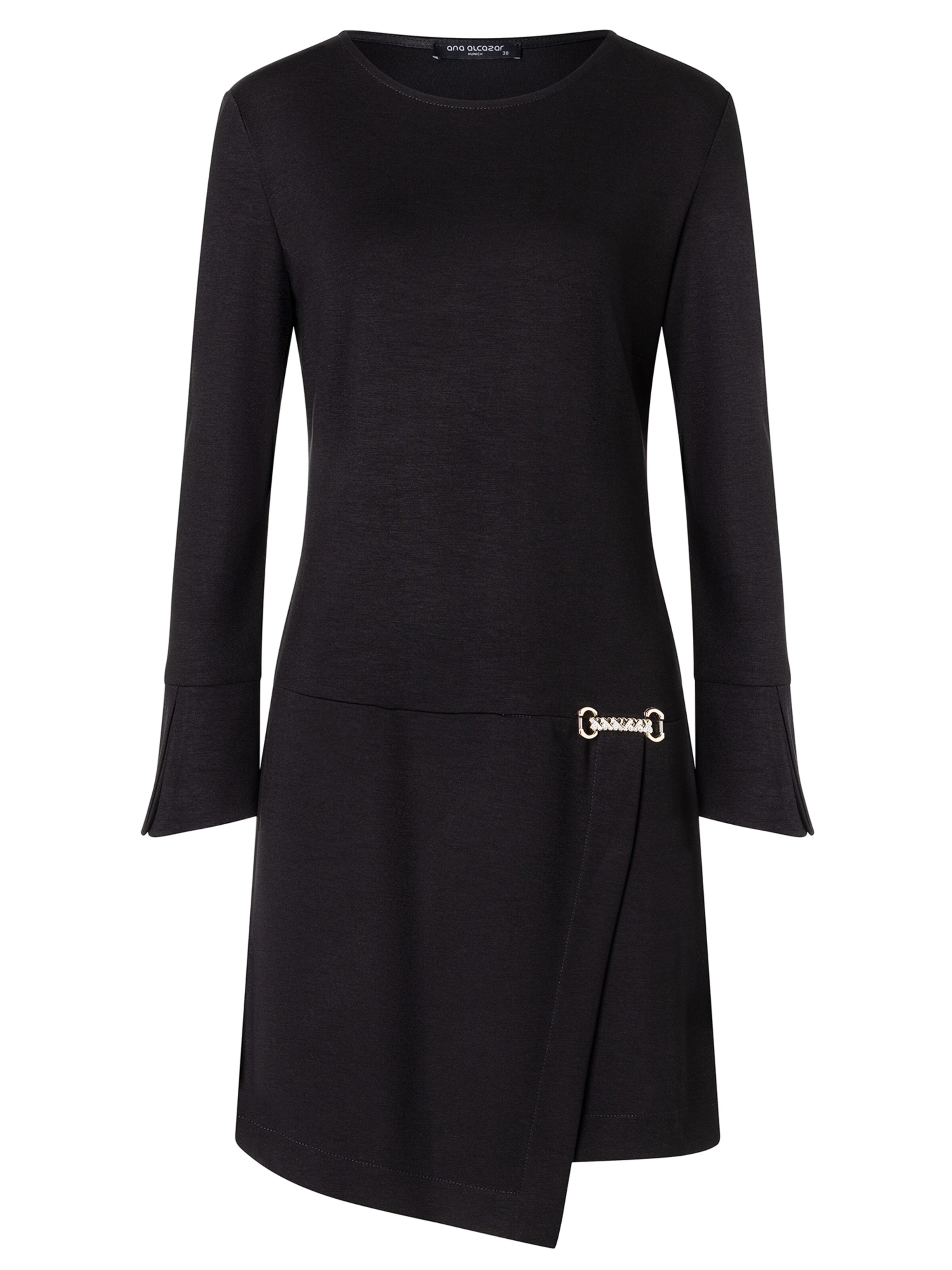 Ana Alcazar Kleid 'Agala' in Schwarz: Vorderseite