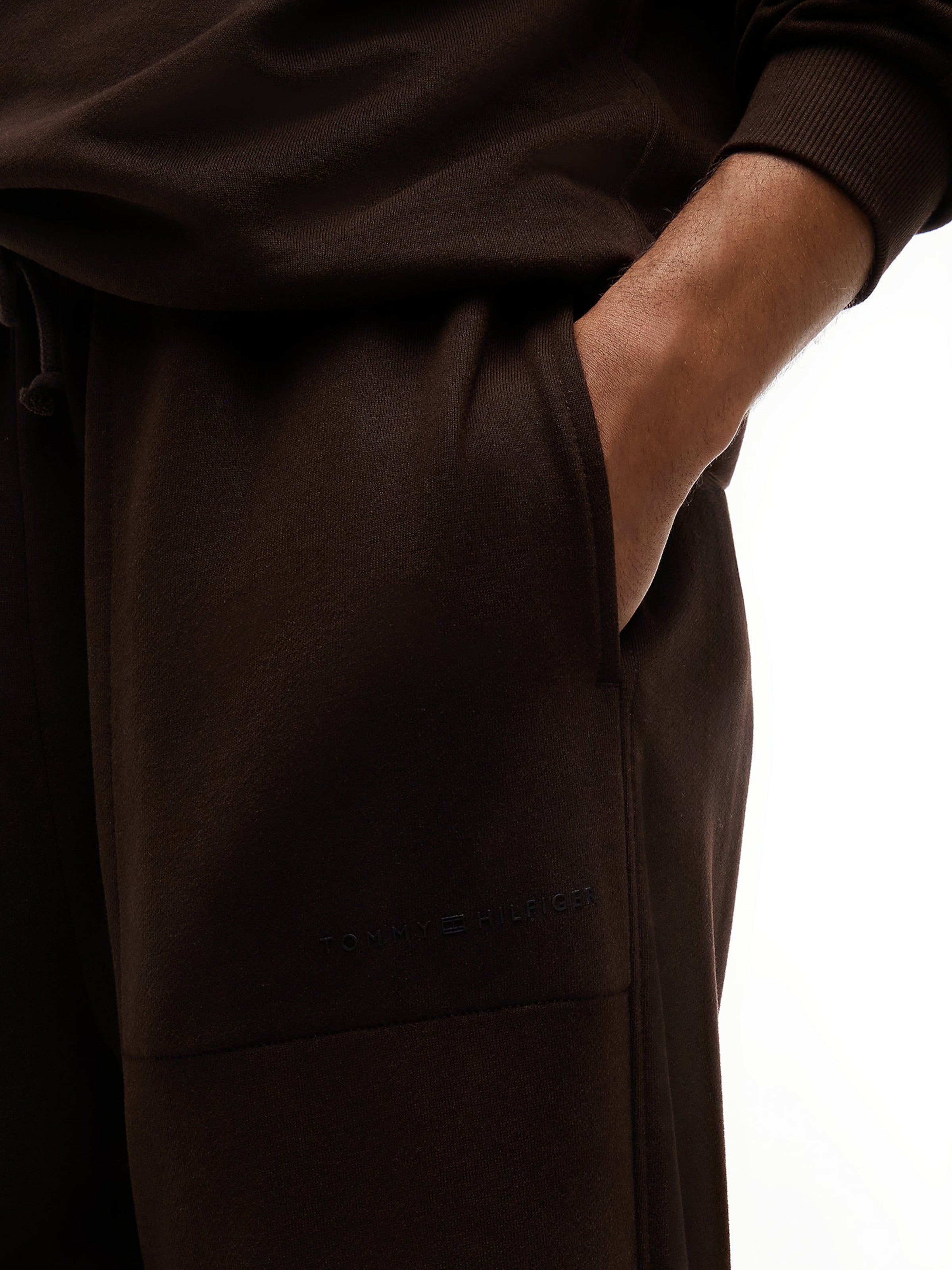 Wide Leg Pantalon TOMMY HILFIGER en marron