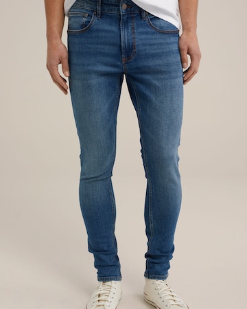 Skinny Jeans de la WE Fashion pe albastru: față