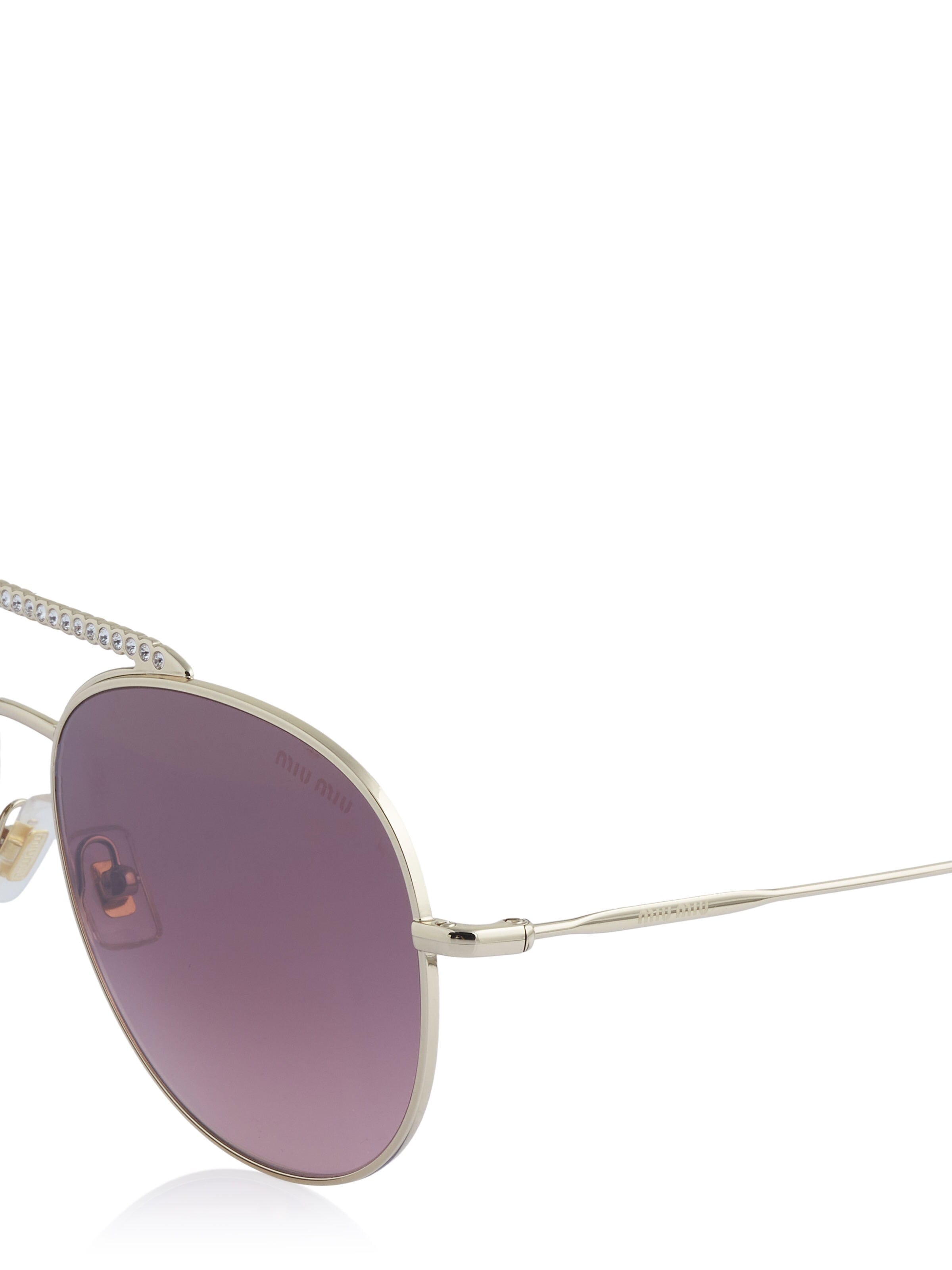 Miu Miu Solbriller 'Miu Miu Sonnenbrille' i guld