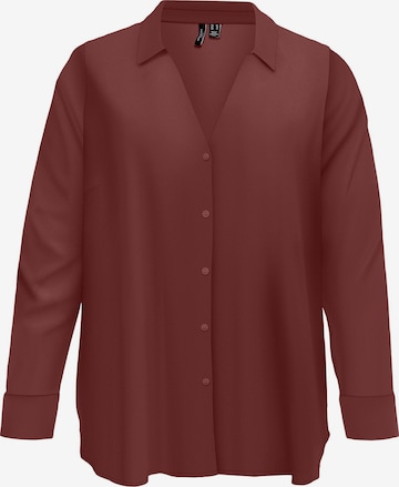 Vero Moda Curve Bluse 'VMCMymilo' in Rot: Vorderseite
