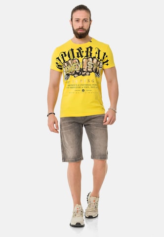 CIPO & BAXX Shirt in Yellow