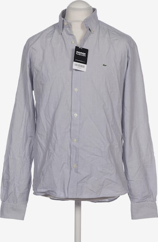 LACOSTE Button Up Shirt in L in Grey: front