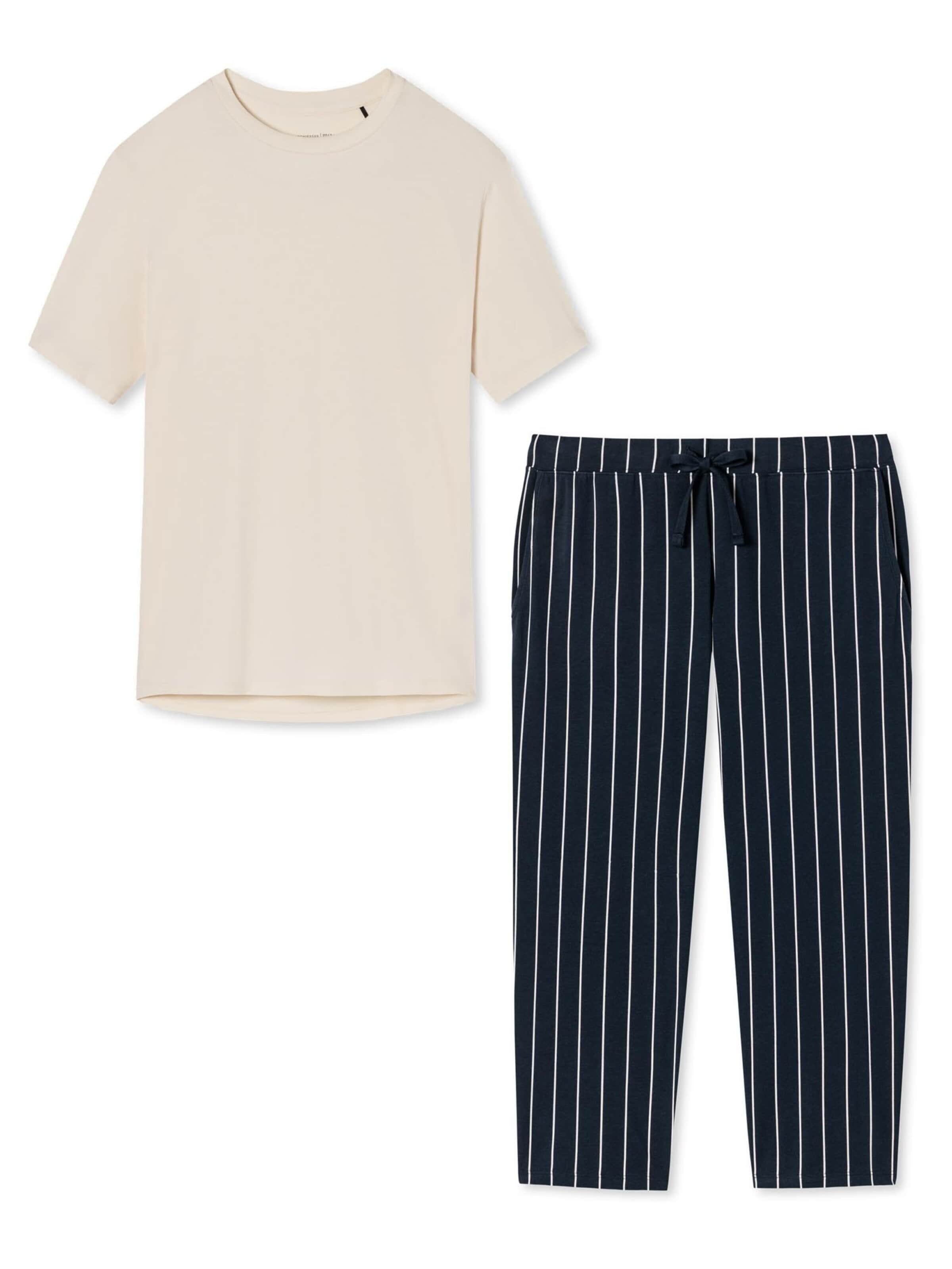 SCHIESSER Pajama 'Organic Cotton' in Mixed colors: front
