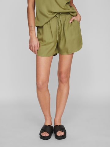 VILA Normální Kalhoty 'MISTI' – zelená: přední strana