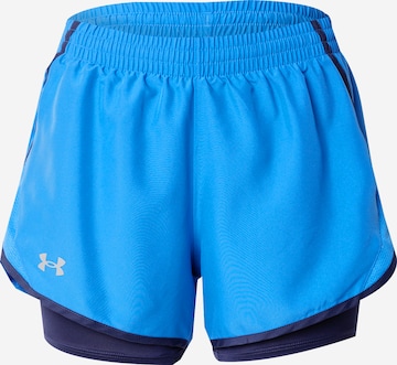 Pantalon de sport 'Fly By' UNDER ARMOUR en bleu : devant