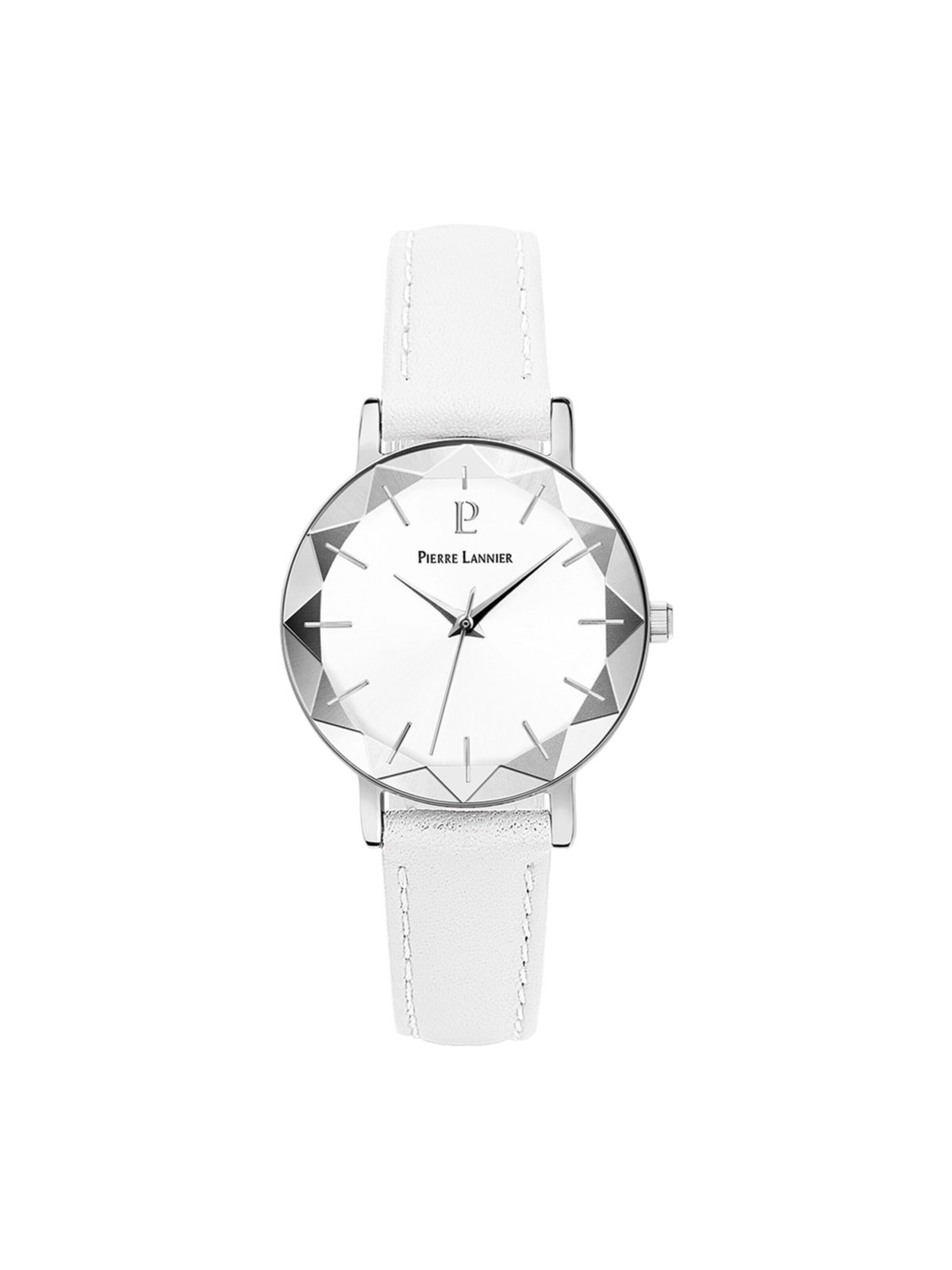 Montre à affichage analogique 'Multiples' Pierre Lannier en blanc : devant