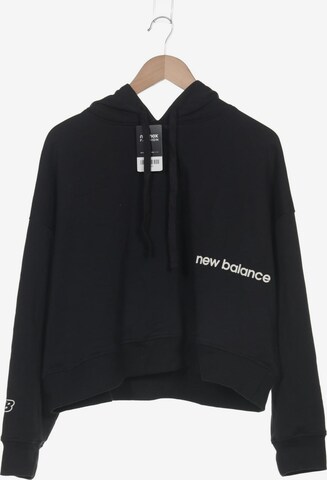new balance Sweatshirt & Zip-Up Hoodie in XL in Black: front
