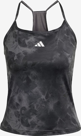 ADIDAS PERFORMANCE Sporttop 'Train Essentials AOP Flower' in Grau: predná strana