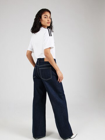 WEEKDAY Wide Leg Jeans 'Duchess' in Blau