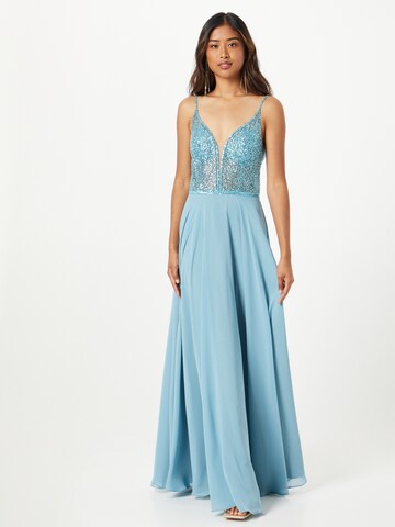 SWING Evening Dress in Blue: front