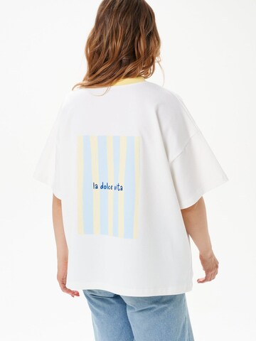 Maglietta 'La Dolce Vita Stripes' di MIRONS in bianco