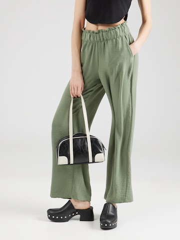 JDY Wide leg Broek 'DIVYA' in Groen: voorkant