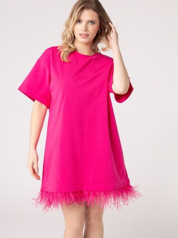 Laurella - Vestido de gala en rosa: frente