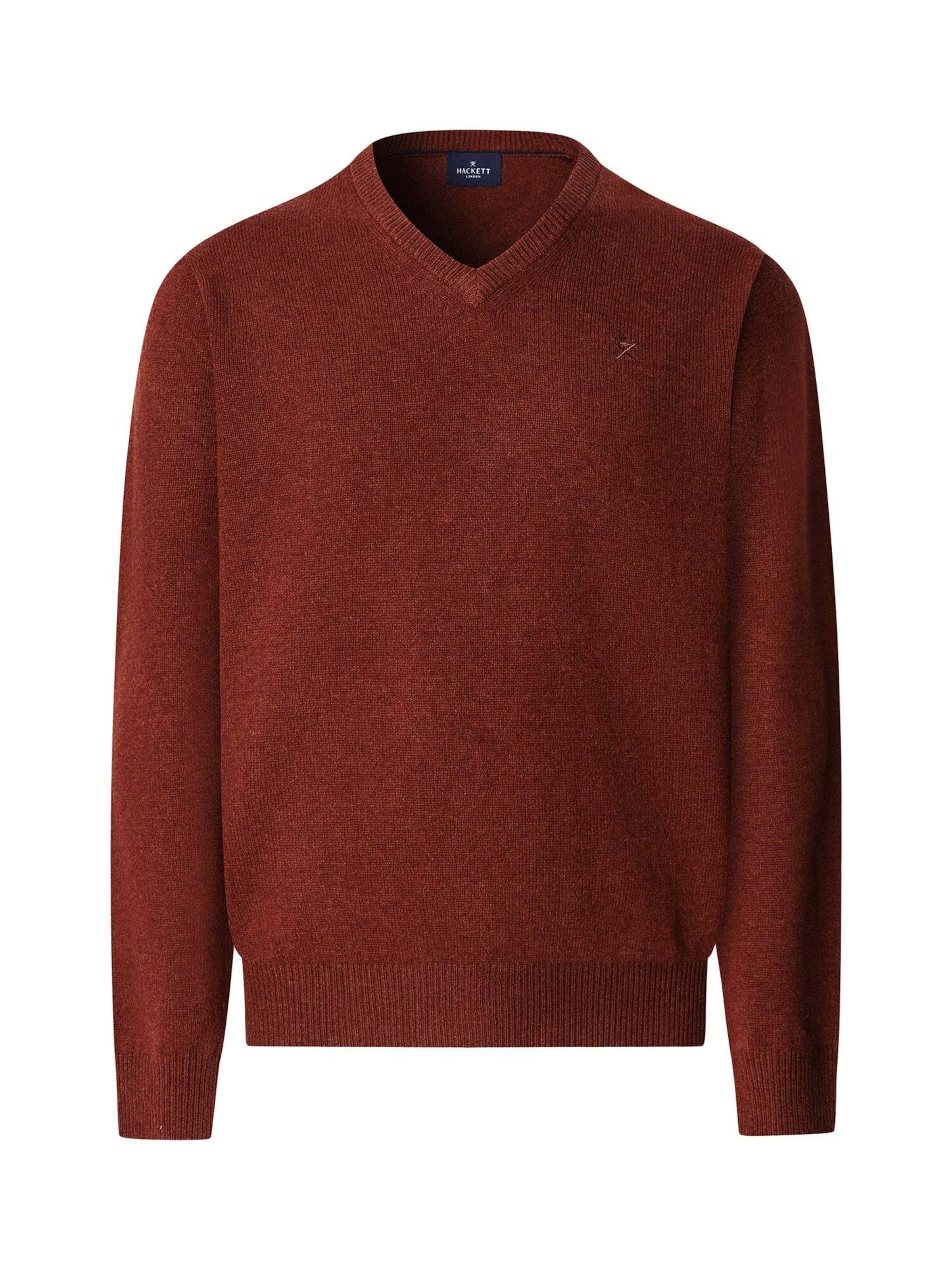 Hackett London Свитер в Коричневый: спереди